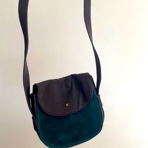 Velvet green bag